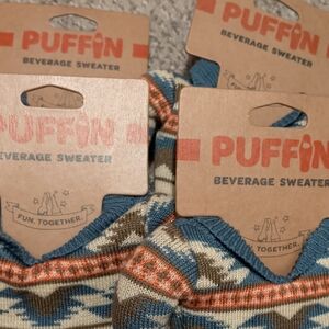 4 Puffin Beverage Sweaters